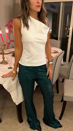 Green Sequin Pants