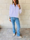 White Side Tie Short Shirt