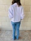 White Side Tie Short Shirt
