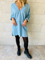 Denim Double Pocket Dress