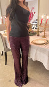 Purple Sequin Pants