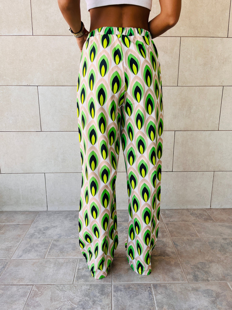 Green Retro Pants