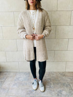 Beige Braid Cardigan