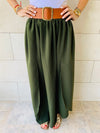 Olive Fold-Over Skirt