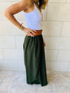 Olive Fold-Over Skirt