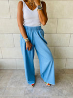 Denim Flare Pants