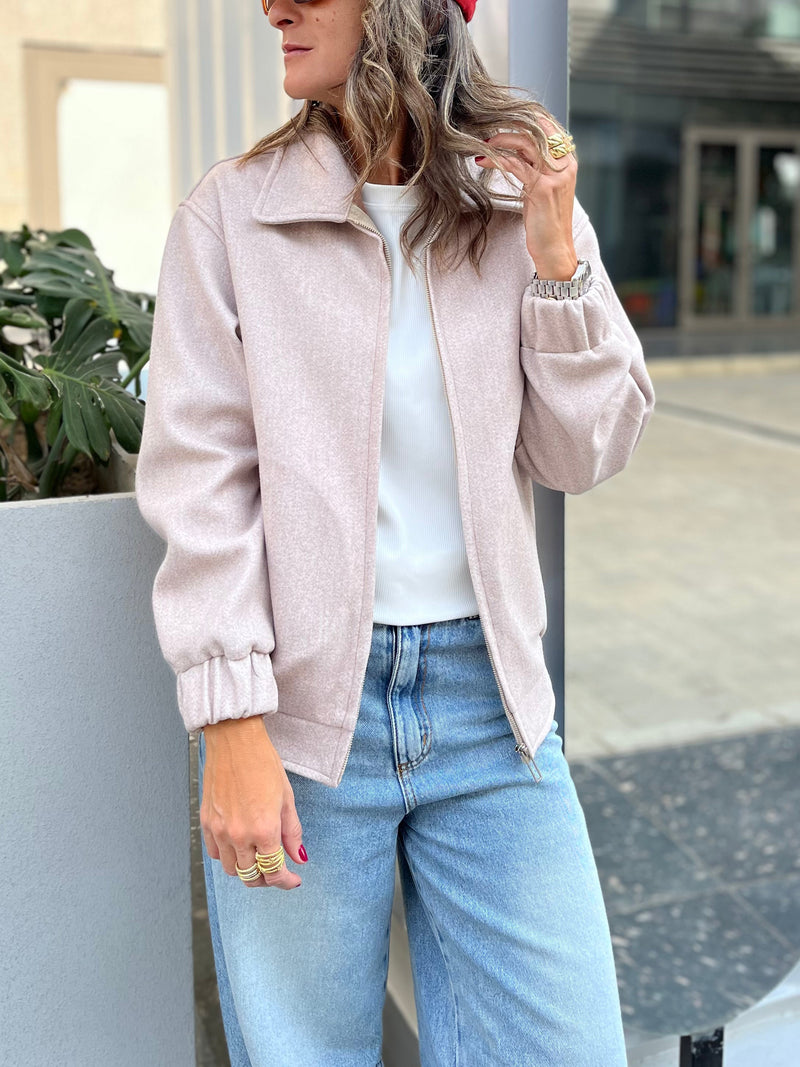 Beige Everyday Essential Jacket