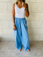 Denim Flare Pants