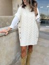 PREORDER Ivory High Neck Kate Poncho