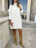 PREORDER Ivory High Neck Kate Poncho