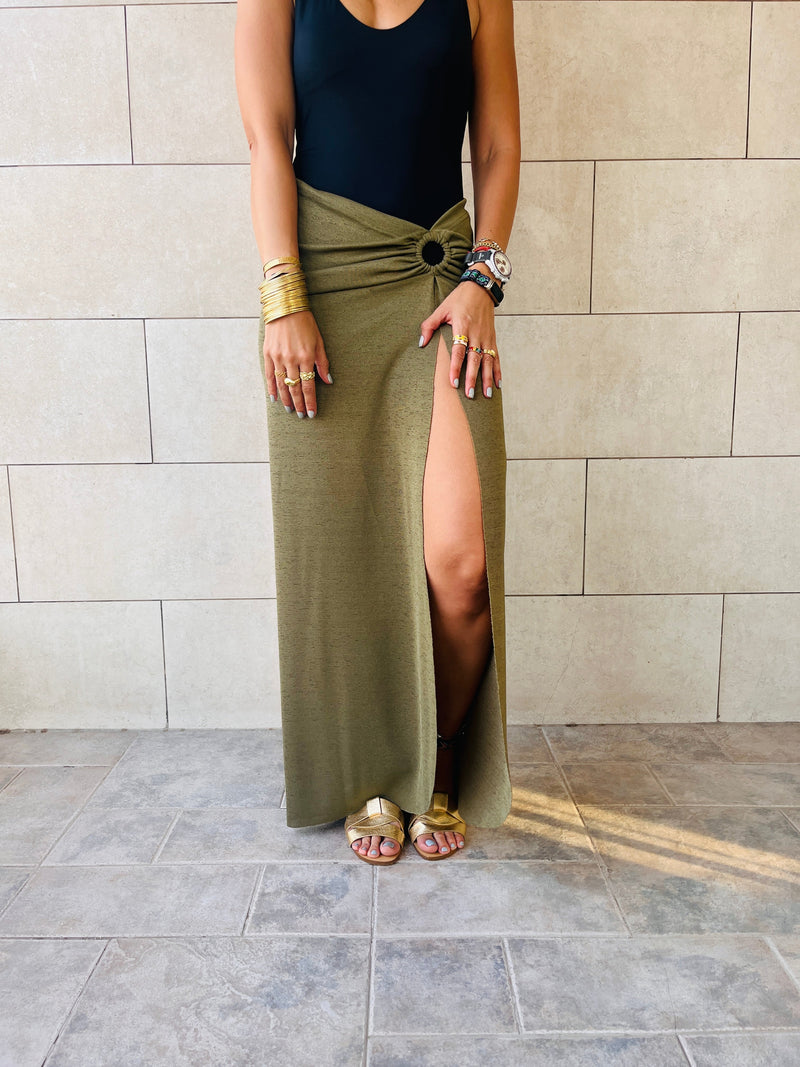 Olive Athena Goddess Skirt