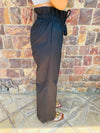 Black Poplin Pants