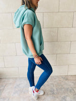 Mint Short Sleeve Sweatshirt