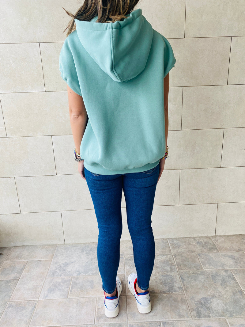 Mint Short Sleeve Sweatshirt