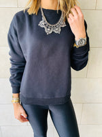 Black Basic Sweatshirt