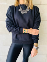 Black Basic Sweatshirt