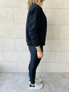 Black Basic Sweatshirt