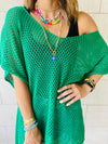 Green Fringe Coverup