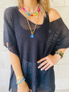 Black Fringe Coverup