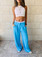 Baby Blue Reversed Lowrise Pants