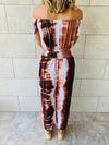 Earth Tones Tie Dye Jumpsuit