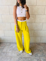 Mustard Reversed Lowrise Pants