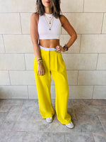 Mustard Reversed Lowrise Pants