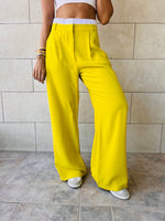 Mustard Reversed Lowrise Pants