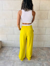 Mustard Reversed Lowrise Pants