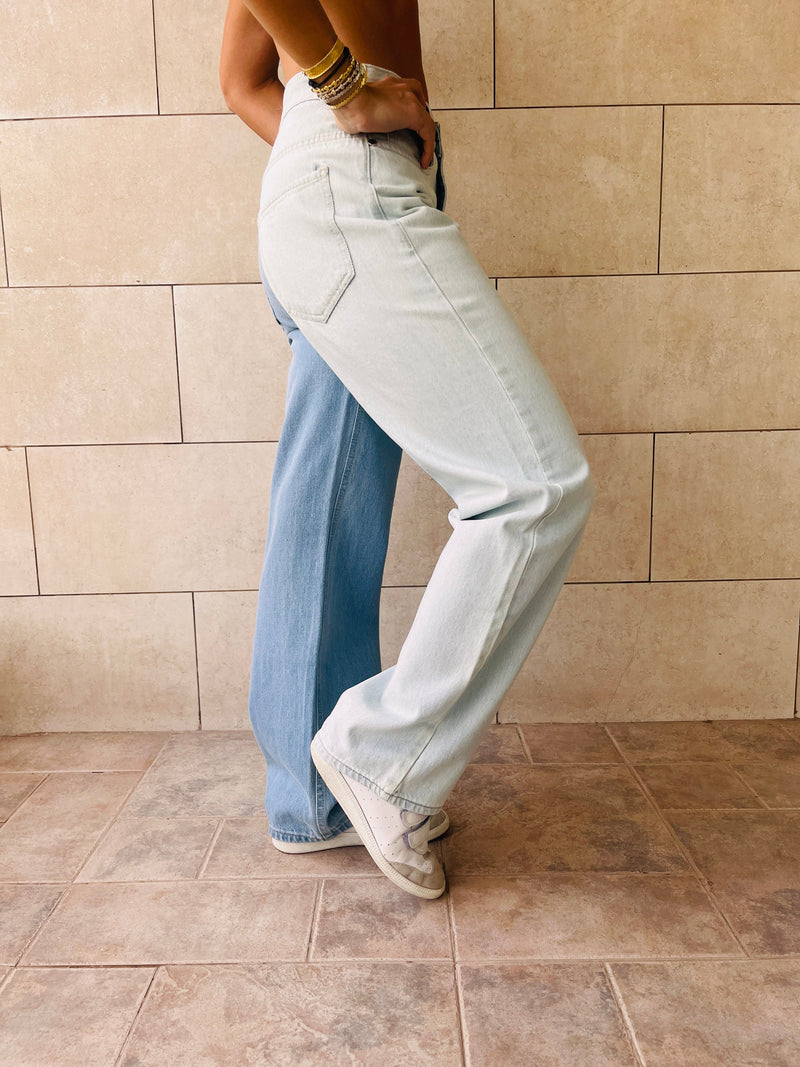 Blue & Light Blue Double Trouble Jeans