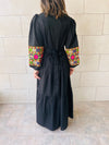 Black Nile Embellished Sleeve Dress