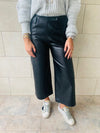 Black Leather Culottes