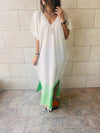 Green Dipped in Sunshine Coverup