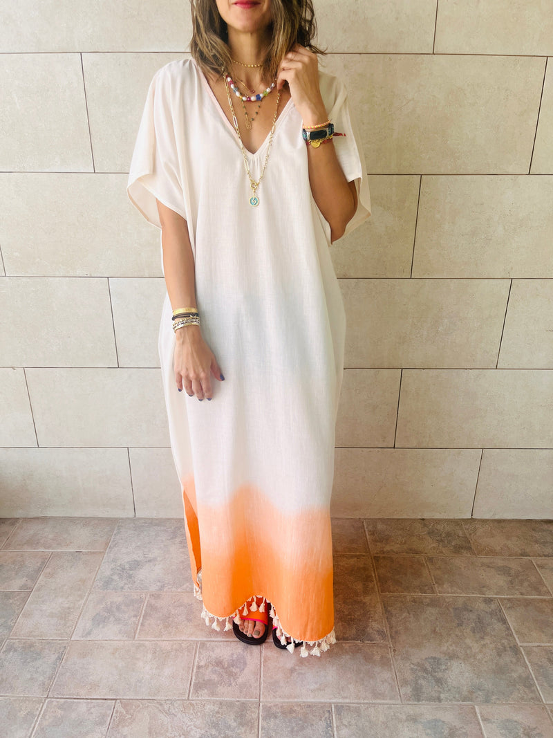 Orange Dipped in Sunshine Coverup