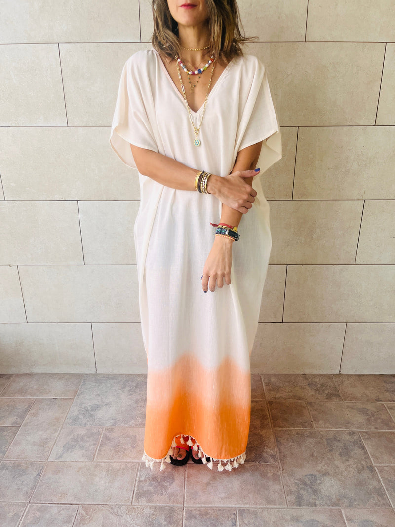 Orange Dipped in Sunshine Coverup