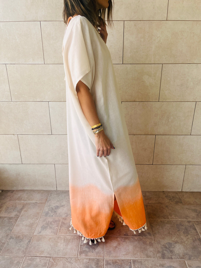 Orange Dipped in Sunshine Coverup