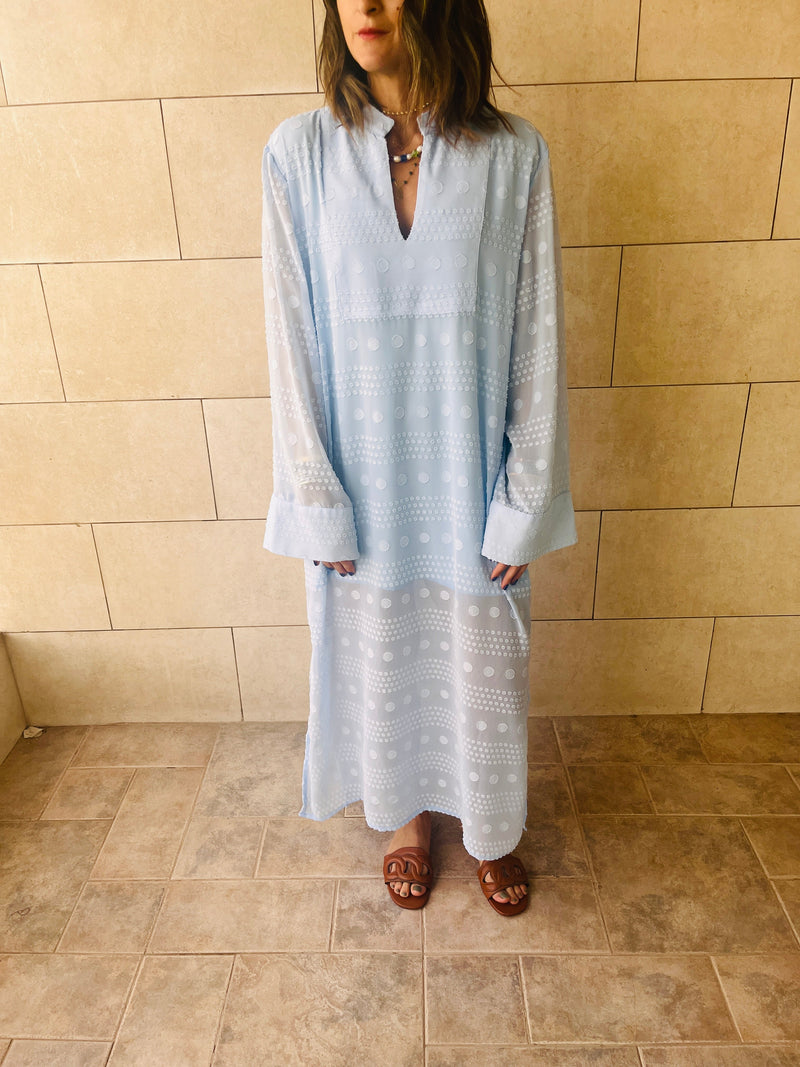 Baby Blue Polka Coverup