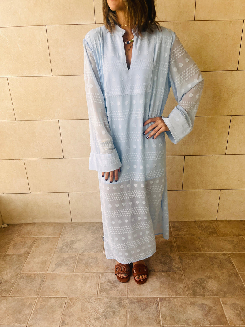 Baby Blue Polka Coverup