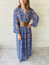 Midnight Paisley Chiffon Dress