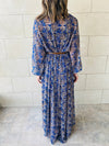 Midnight Paisley Chiffon Dress