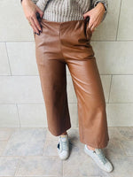 Copper Leather Culottes