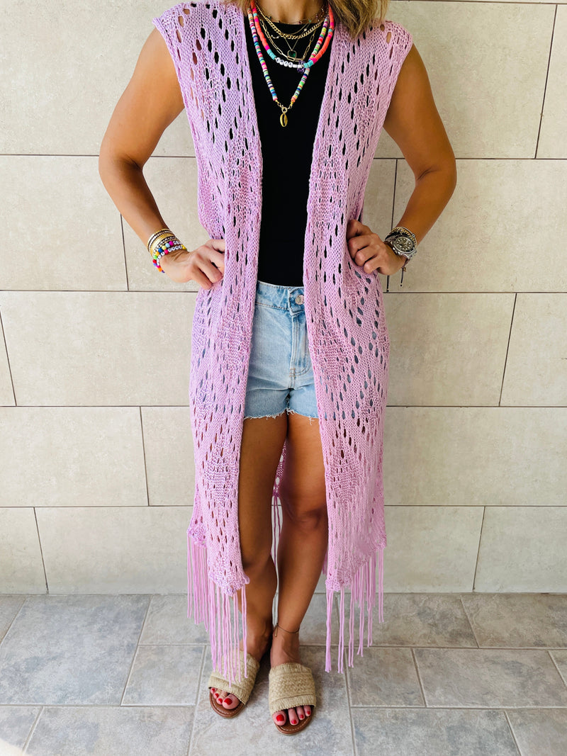 Lilac  Beach Daze Vest