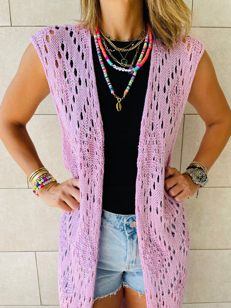 Lilac  Beach Daze Vest