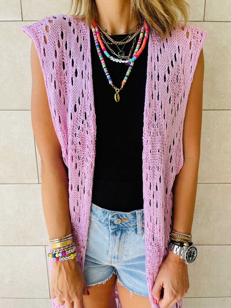 Lilac  Beach Daze Vest