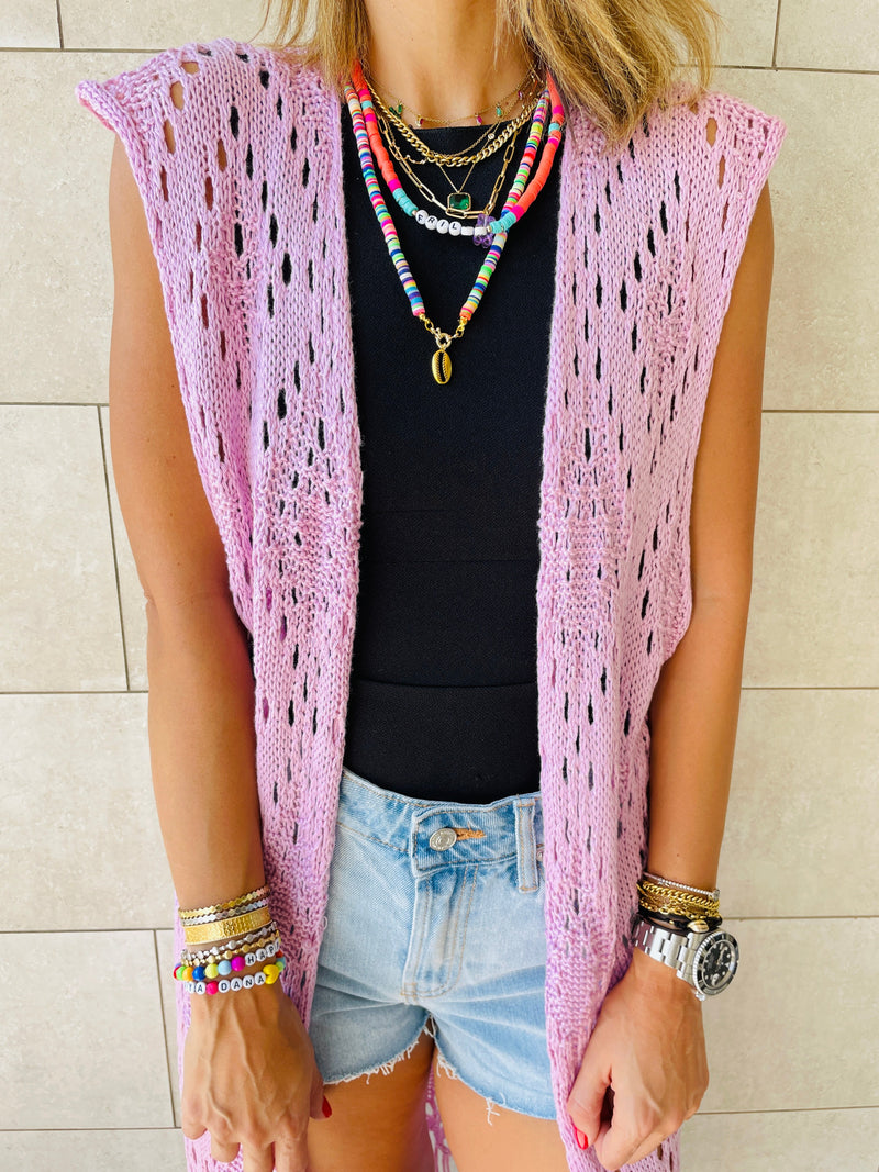 Lilac  Beach Daze Vest