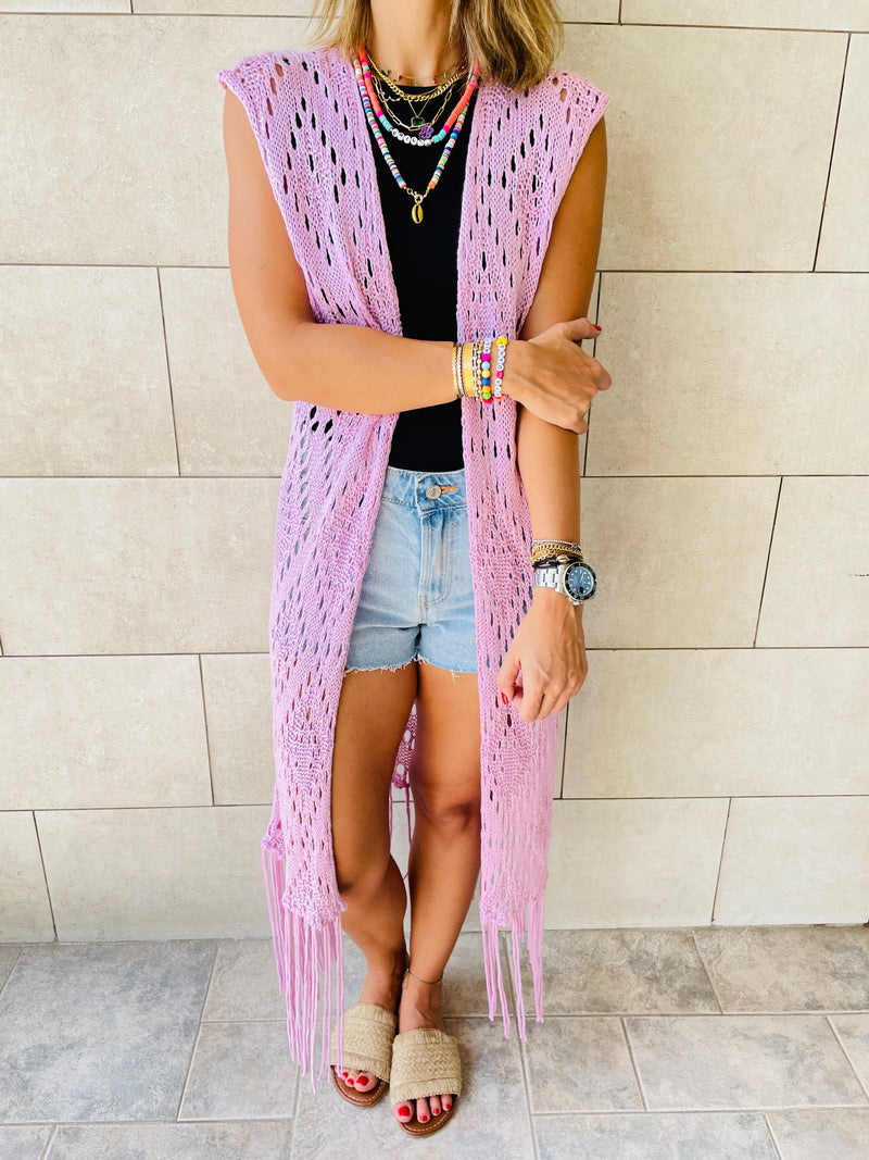 Lilac  Beach Daze Vest