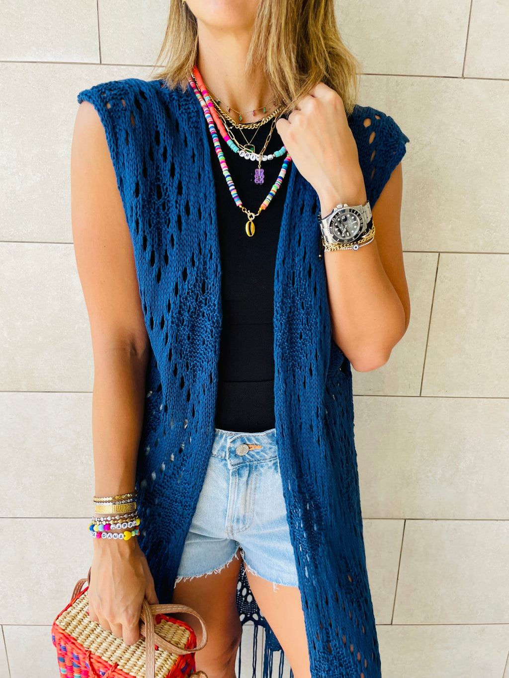 Navy Beach Daze Vest