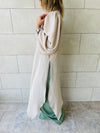 Beige Asymmetric Throw On Shirt