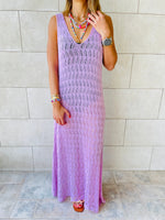 Lilac Beach Ready Crochet Dress