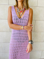 Lilac Beach Ready Crochet Dress